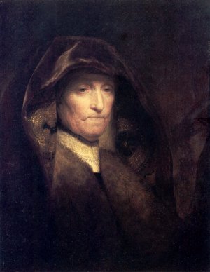 A Bust of an Old Woman (also known as The Artist's Mother) by Oil Painting Reproduction