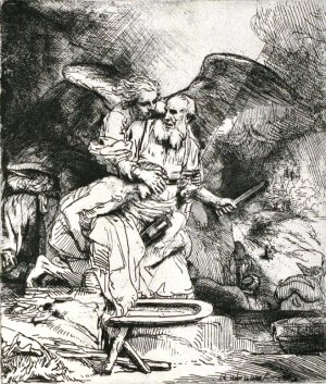 Abraham's Sacrifice by Rembrandt Van Rijn Oil Painting Reproduction