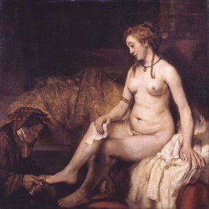 Bathsheba at Her Bath by Rembrandt Van Rijn Oil Painting Reproduction