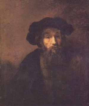 Bearded Man with a Beret by Rembrandt Van Rijn Oil Painting Reproduction