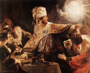 Belshazzar's Feast by Rembrandt Van Rijn Oil Painting Reproduction