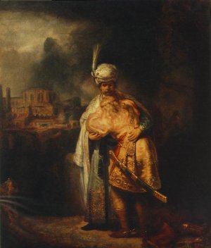 Biblical Scene by Rembrandt Van Rijn Oil Painting Reproduction