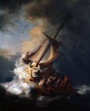 Christ in the Storm by Oil Painting Reproduction