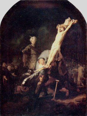 Crucifixion by Rembrandt Van Rijn Oil Painting Reproduction