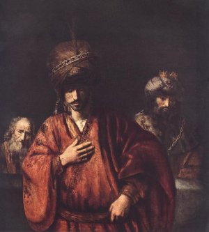 David and Uriah by Rembrandt Van Rijn Oil Painting Reproduction