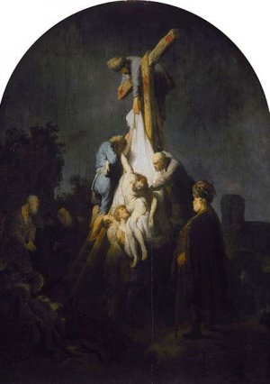 Deposition From the Cross by Rembrandt Van Rijn Oil Painting Reproduction