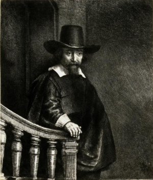 Ephraim Bonus, Jewish Physician by Rembrandt Van Rijn Oil Painting Reproduction