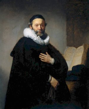 Johannes Wtenbogaert, Remonstrant Minister by Rembrandt Van Rijn Oil Painting Reproduction