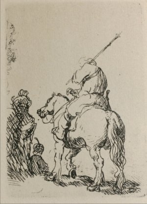 Man on Horesback by Rembrandt Van Rijn Oil Painting Reproduction