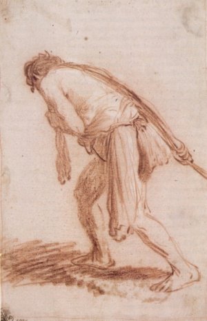 Man Pulling a Rope by Rembrandt Van Rijn Oil Painting Reproduction