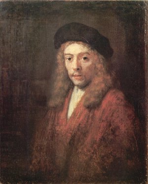 Man Wearing a Beret by Oil Painting Reproduction