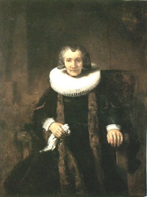 Margaretha de Geer by Rembrandt Van Rijn Oil Painting Reproduction