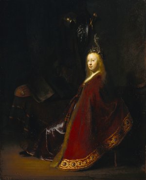 Minerva by Rembrandt Van Rijn Oil Painting Reproduction