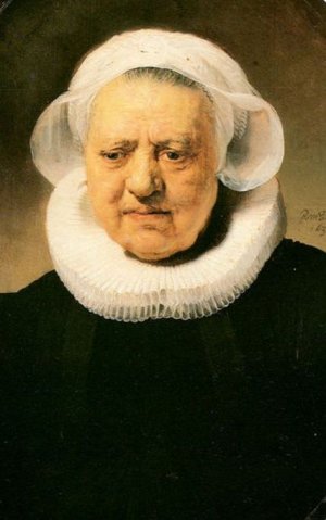 Portrait of Aechje Claesdr by Rembrandt Van Rijn Oil Painting Reproduction