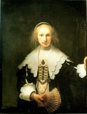 Portrait of Agatha Bas by Rembrandt Van Rijn Oil Painting Reproduction