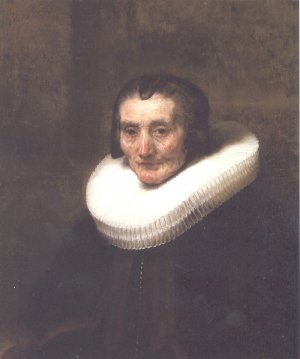 Portrait of Margeretha de Geer by Rembrandt Van Rijn Oil Painting Reproduction