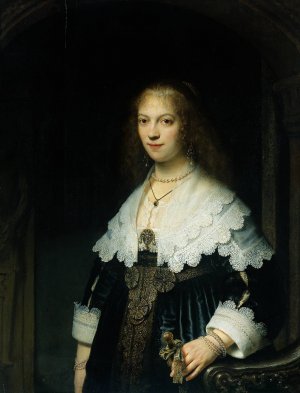 Portrait of Maria Trip 1619-1683 by Oil Painting Reproduction