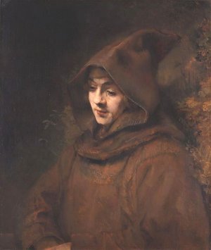 Portrait of Titus in Monk Costume by Rembrandt Van Rijn Oil Painting Reproduction