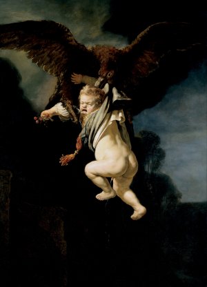 Rape of Ganymede by Rembrandt Van Rijn Oil Painting Reproduction