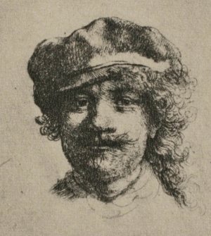 Rembrandt with Haggard Eyes by Rembrandt Van Rijn Oil Painting Reproduction