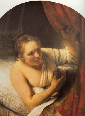 Sarah Waiting for Tobias by Rembrandt Van Rijn Oil Painting Reproduction