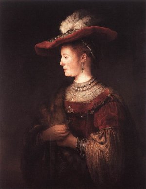 Saskia in Pompous Dress by Oil Painting Reproduction