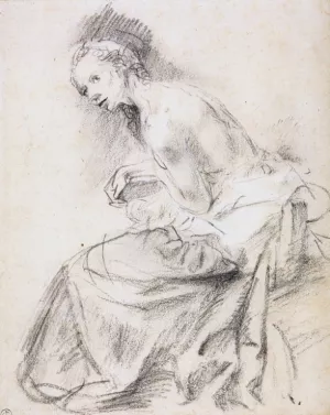 Seated Female Nude as Susanna