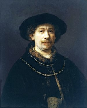 Self Portrait 10 by Rembrandt Van Rijn Oil Painting Reproduction