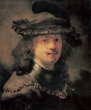 Self Portrait 19 by Rembrandt Van Rijn Oil Painting Reproduction