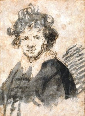 Self Portrait 3 by Rembrandt Van Rijn Oil Painting Reproduction