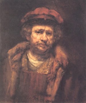 Self Portrait 8 by Rembrandt Van Rijn Oil Painting Reproduction