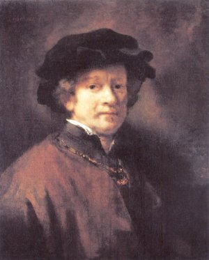 Self Portrait 9 by Rembrandt Van Rijn Oil Painting Reproduction