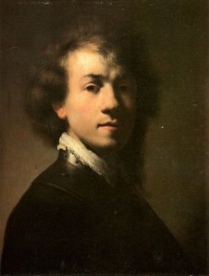 Self Portrait at the Age About 23 by Rembrandt Van Rijn Oil Painting Reproduction