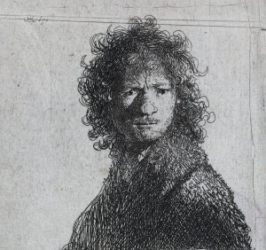 Self Portrait, Frowning by Rembrandt Van Rijn Oil Painting Reproduction