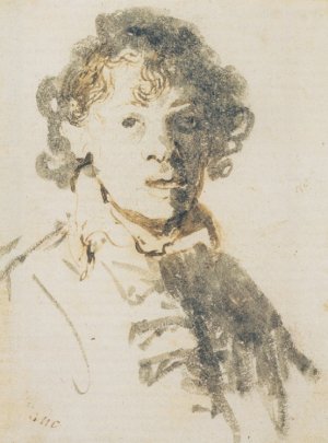 Self Portrait, Open-Mouthed by Rembrandt Van Rijn Oil Painting Reproduction