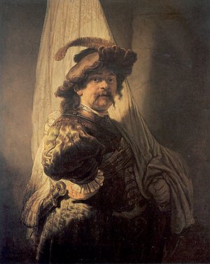 Standard Bearer by Rembrandt Van Rijn Oil Painting Reproduction