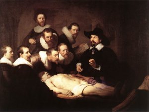 The Anatomy Lecture of Dr. Nicolaes Tulp by Rembrandt Van Rijn Oil Painting Reproduction