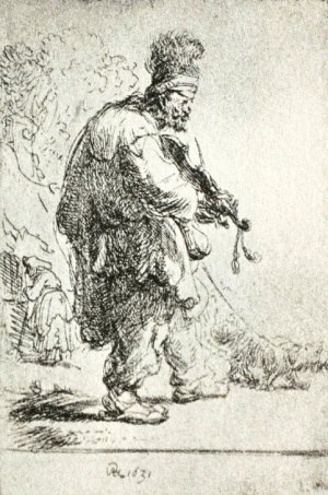 The Blind Fiddler by Rembrandt Van Rijn Oil Painting Reproduction