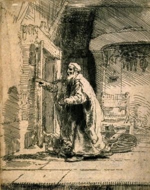 The Blindness of Tobit by Rembrandt Van Rijn Oil Painting Reproduction