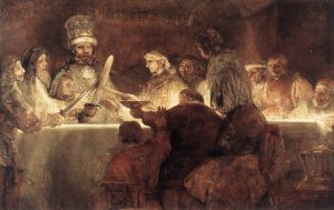 The Conspiration of the Bataves by Rembrandt Van Rijn Oil Painting Reproduction