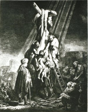 The Descent from the Cross by Rembrandt Van Rijn Oil Painting Reproduction