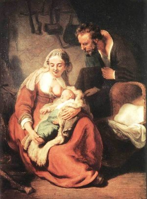 The Holy Family by Oil Painting Reproduction