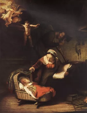 The Holy Family with Angels