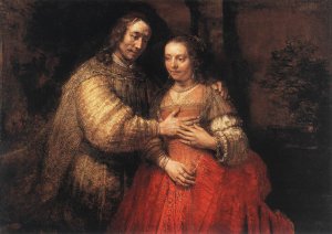 The Jewish Bride by Rembrandt Van Rijn Oil Painting Reproduction