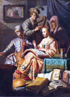 The Music Party by Oil Painting Reproduction