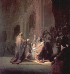 The Presentation of Jesus in the Temple by Rembrandt Van Rijn Oil Painting Reproduction