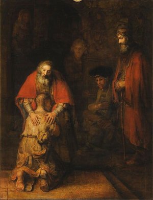 The Return of the Prodigal Son by Rembrandt Van Rijn Oil Painting Reproduction