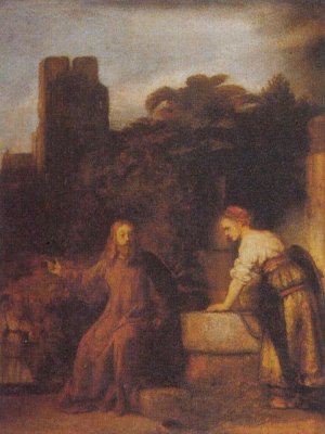 The Samaritan at the Well by Rembrandt Van Rijn Oil Painting Reproduction