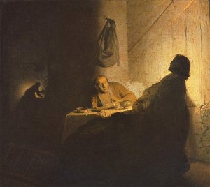 The Supper at Emmaus by Rembrandt Van Rijn Oil Painting Reproduction