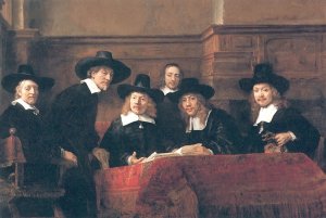 The Syndics by Rembrandt Van Rijn Oil Painting Reproduction